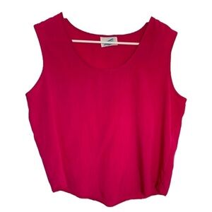 Vtg SG Sport Sleeveless Scoop Neck Blouse Pink
